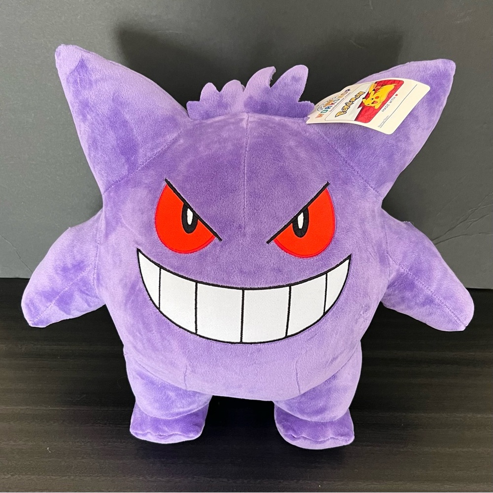 NWT Build A Bear Workshop x Pokemon GENGAR 14" Plush BaB BaBW UNSTUFFED